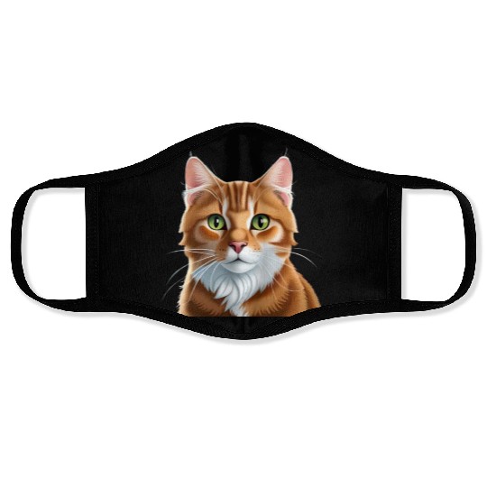 I love my sweet cat Face Masks