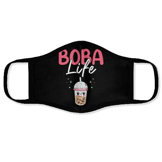 Boba Life Bubble Tea Lover Boba Tea Drinker Korean Face Masks