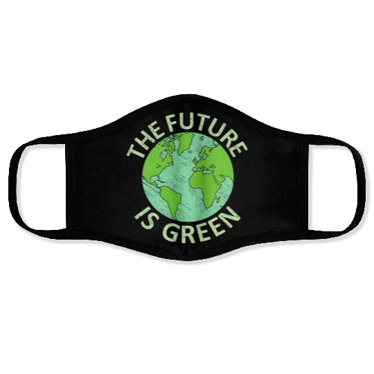Earth Day 2022 Future Is Green Energy Save Face Masks