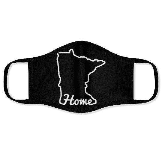 Minnesota Home Mn State Map Minnesotan Face Masks