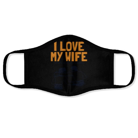 I love my Wife Boxer Kickboxer Fan Professional Face Masks