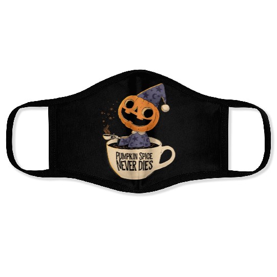 Pumpkin Spice Never Dies Face Masks