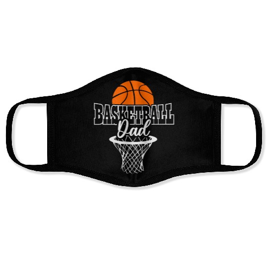 Basketball dad fathers day Face Masks