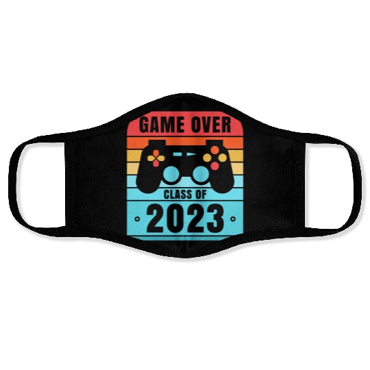 Game Over Class of 2023 Grad 2023 Graduation Face Masks