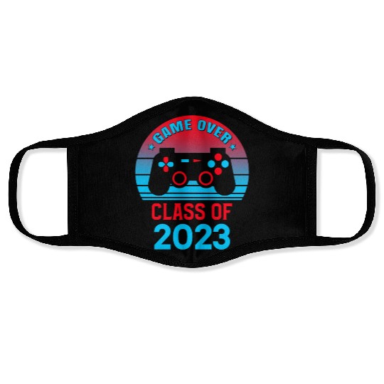 2023 Graduation Gift Game Over Class of 2023 Face Masks
