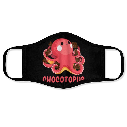 Chocotopus Octopus Funny Sweet Tooth Face Masks