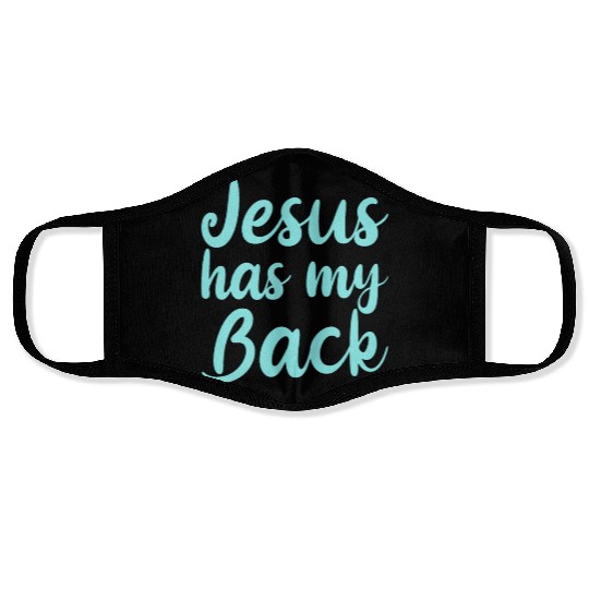 Jesus Has My Back 4 Face Masks