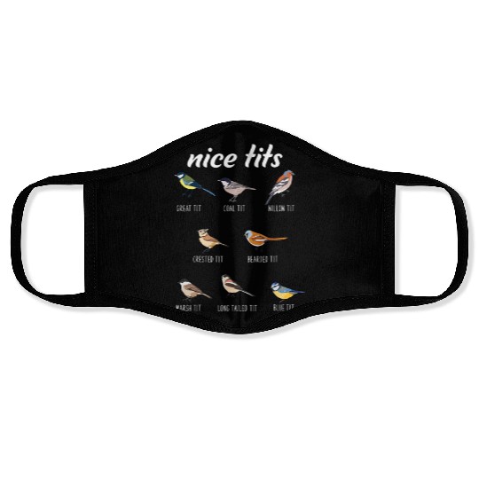 Funny Nice Tits Birdwatching Bird Watching Birding Face Masks