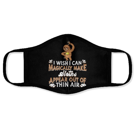 Sloth Funny Face Masks