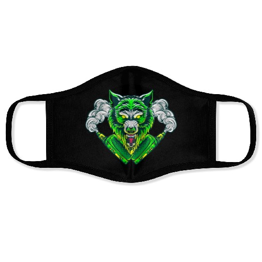 Mad Wolf Face Masks