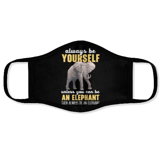 Elephant Lover Wildlife Animal Zoo Zookeeper Face Masks