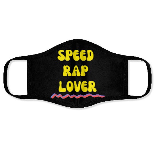 speed rap lover Face Masks