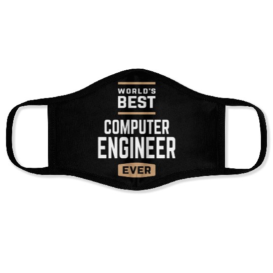 World's Best Computer Engineer Ever Face Masks