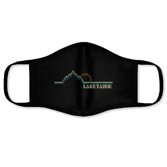 Summer Lake Tahoe California Face Masks