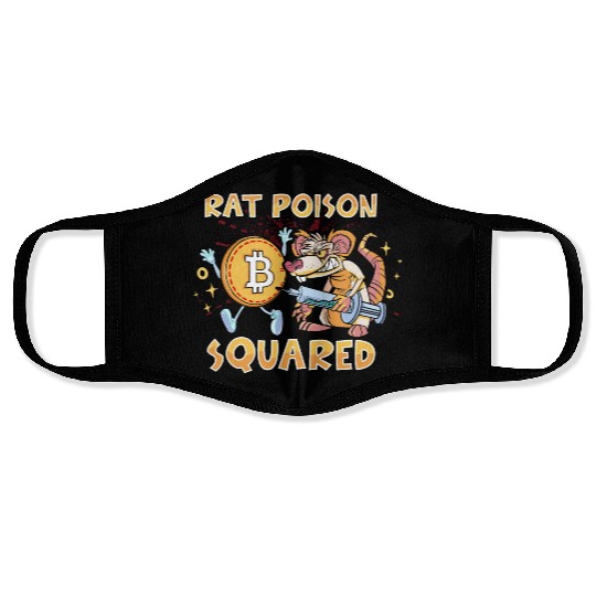 Rat Poison Squared funny Face Masks