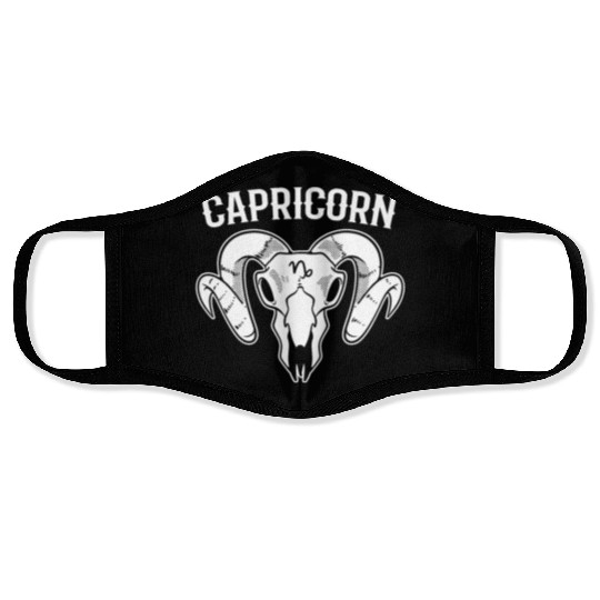 Capricorn Zodiac Sign Tarot Card Reader Face Masks