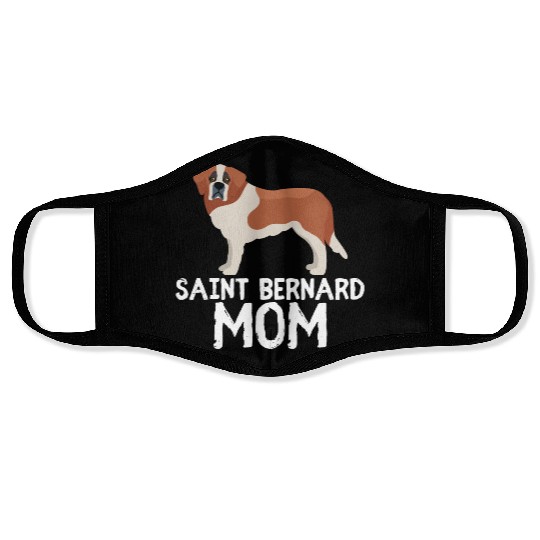 saint bernard mom Face Masks