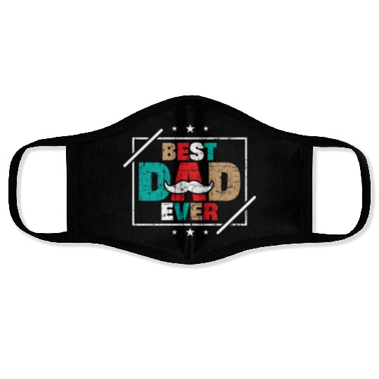 Best dad ever father´s day Face Masks