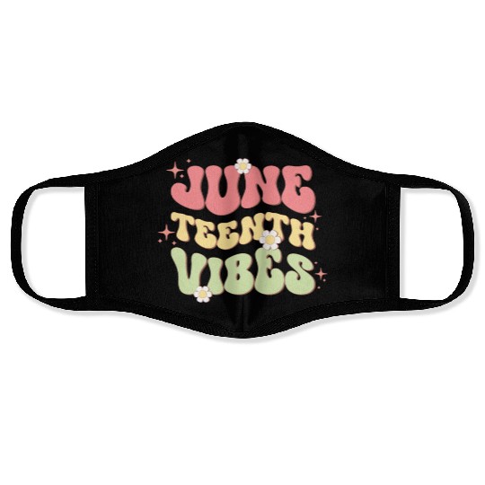 Juneteenth Vibes, Independence Day Face Masks