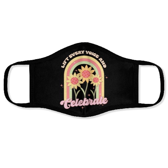 Lift Every Voice And Celebrate, Independence Day Face Masks