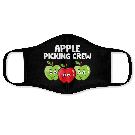Apple Farmer Apple Lover Fruit Funny Apple Picking Face Masks