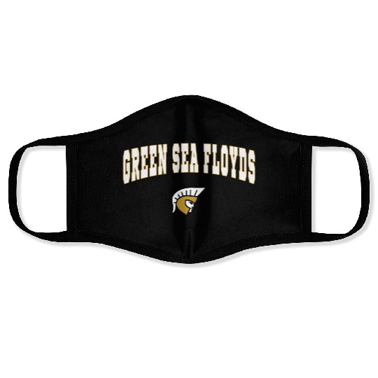 Green Sea Floyds High School Trojans Face Masks