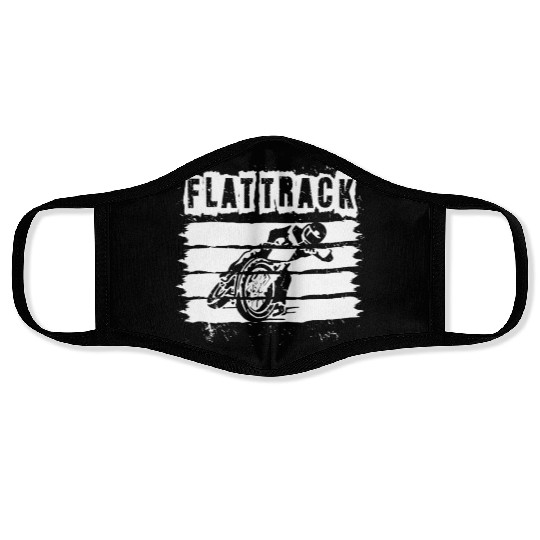 Flat Track Motorcycle Dirt Track Speedway Face Masks