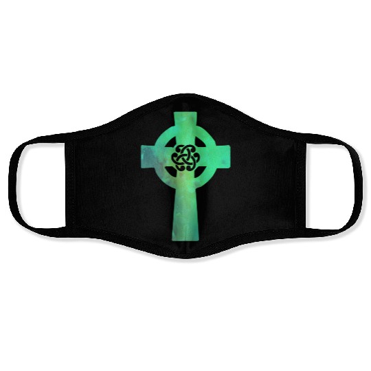 Irish Celtic Cross Knot St Patrick'S Day Christian Face Masks