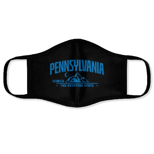 Pennsylvania The Keystone State Federal State Usa Face Masks