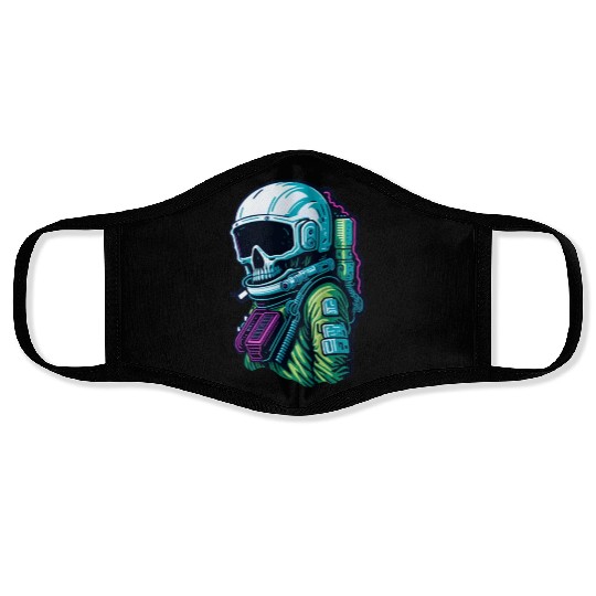 Cyberpunk Space Explorer Face Masks
