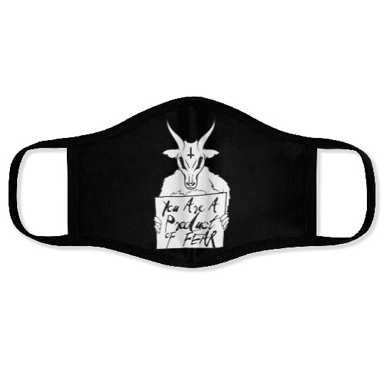 You'Re A Product Of Fear Baphomet Goat Satanic Luc Face Masks