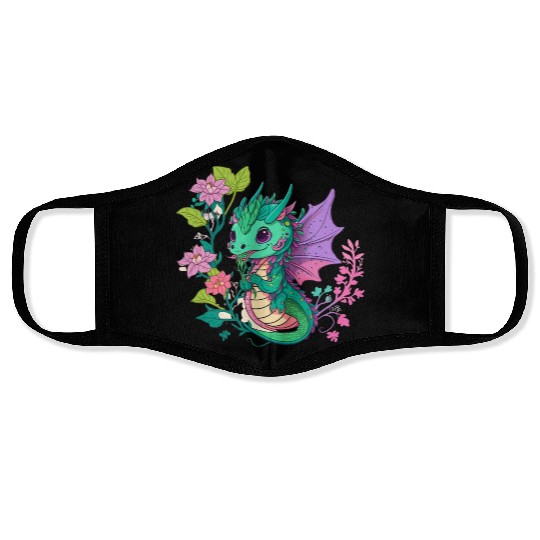 dragon Hello Spring Happiness Time 1 Face Masks