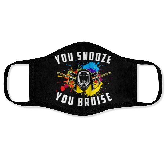 You Snooze You Bruise Youth Paintball Face Masks