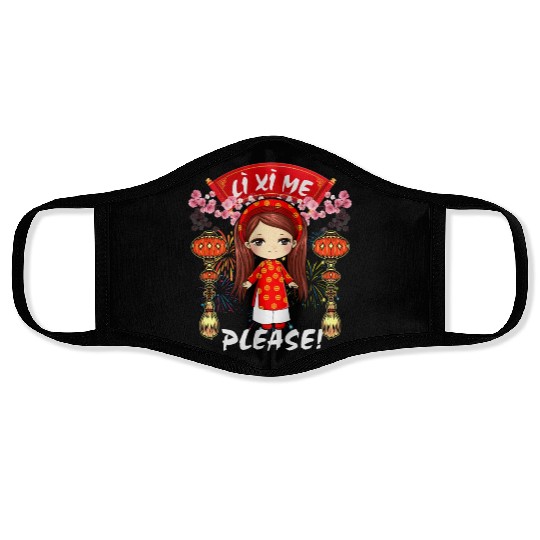 Li Me Please Vietnamese Lunar New Year Face Masks