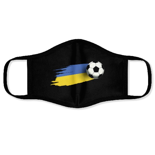 Ukraine Flag Jersey Ukrainian Soccer Team Ukrainia Face Masks
