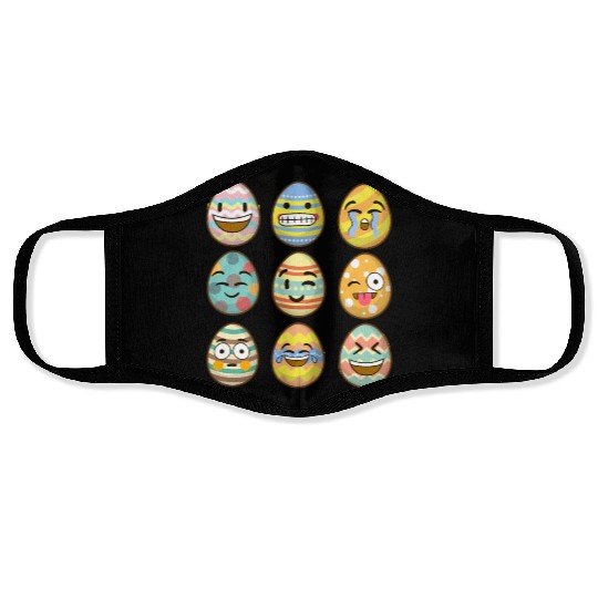 Happy Easter Eggs Face Masks