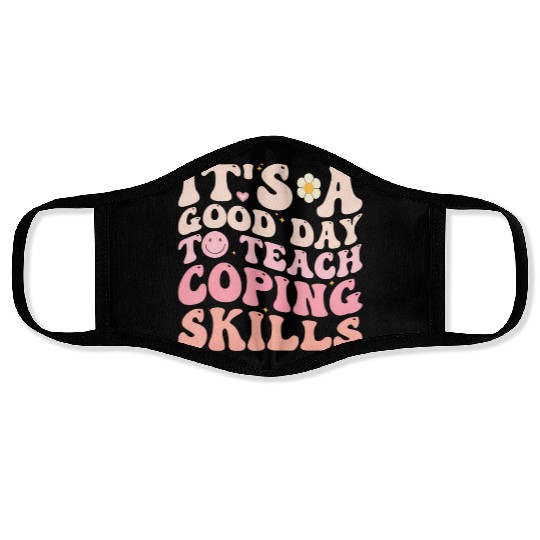 Teach ing Skills Teacher Back To School Counselor Face Masks