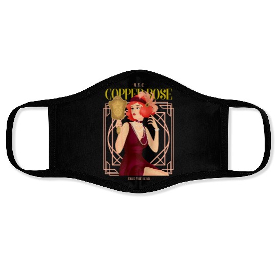Nyc Copper Rose The Great Gatsby Face Masks