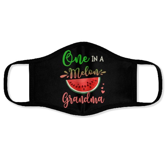 Family One In A Melon Grandma Party Family Face Masks
