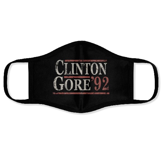 Distressed Bill Clinton Al Gore 1992 Face Masks