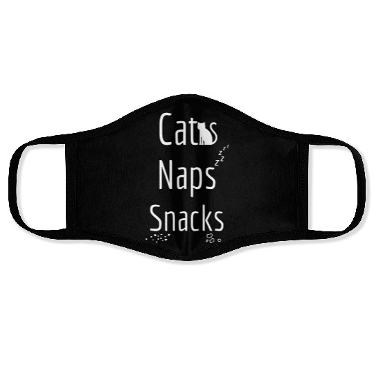 Cats Naps And Snacks Face Masks