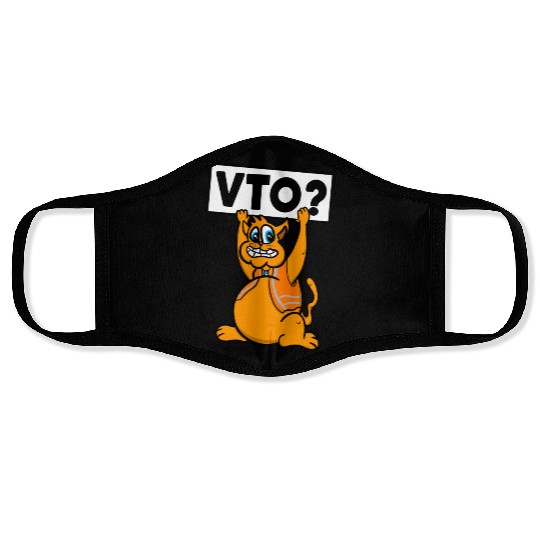 Cat Asking For Vto Worker That Loves Kitties Vto S Face Masks