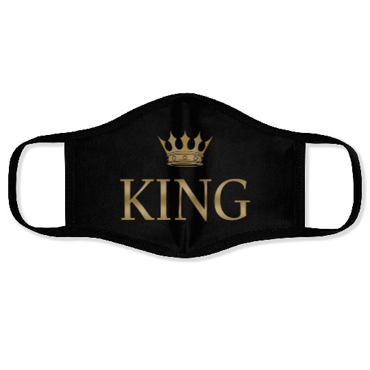 King Gold Crown Face Masks