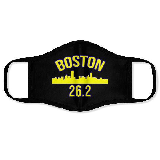 Boston 262 Miles 2019 Marathon Running Runner Face Masks
