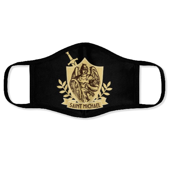Saint Michael Patron Saint of Police Officers Face Masks