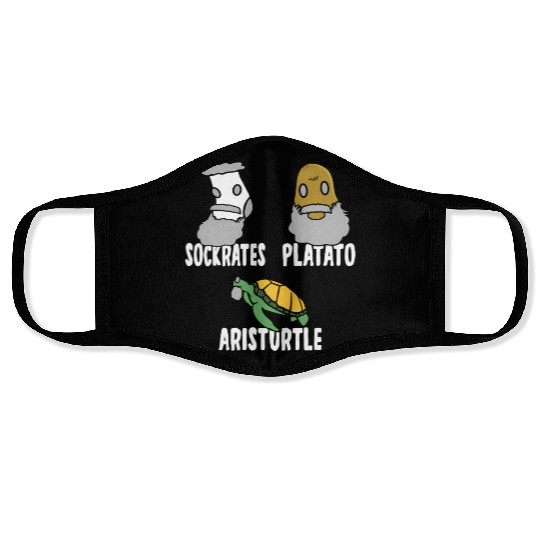 Philosophy Socrates Plato Aristotle Meme For Philo Face Masks