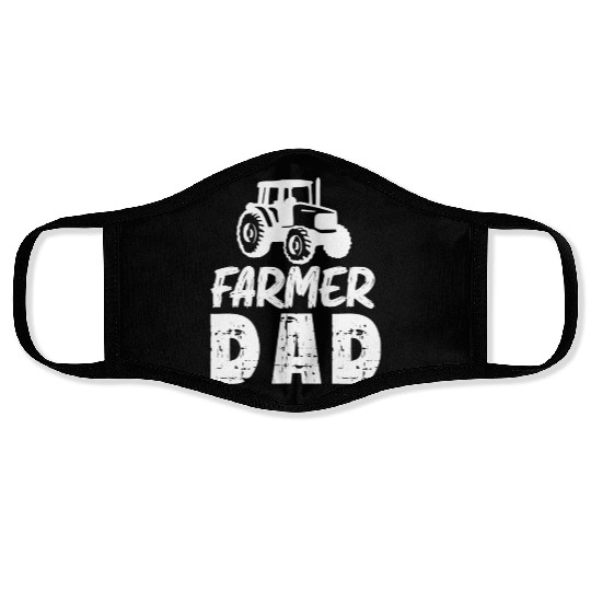 Farmer Dad Funny Dad Gifts Graphic Tees For Men Face Masks