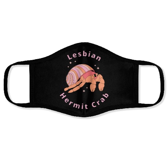 Lesbian Hermit Crab Face Masks