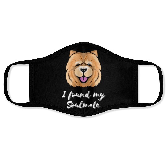 Chow Chow Dog Soulmate Puppy Dog Lover Face Masks