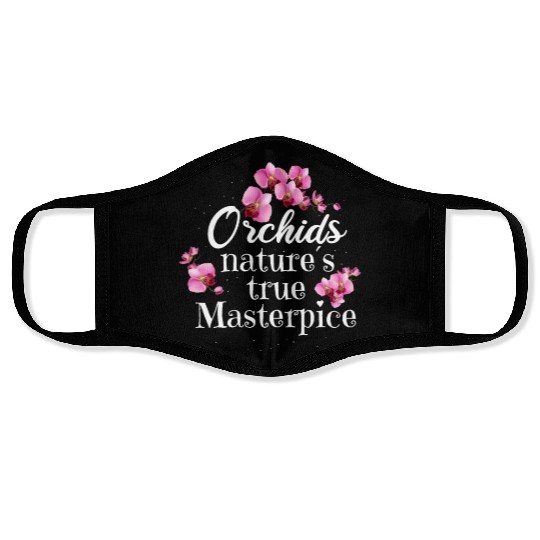 Orchids Natures True Masterpiece Flowers Face Masks